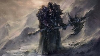 Art Armor Axes Artwork Warriors Death Knight Orc Wallpaper