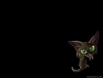 Shooric Wallpaper Art Gothic Kitty Cat Dark