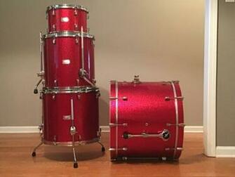 Sonor 4pc Be Bop Drum Set Red Galaxy Sparkle Online