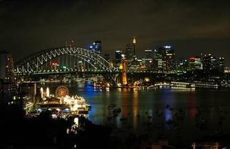 File Sydney Harbour Night Skyline Jpg Wikipedia The