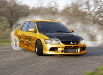 Mitsubishi Lancer Evolution Drift HD Wallpaper