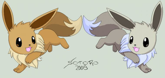 Pokemon Eevee And Shiny By Twila101