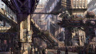 Sci Fi Futuristic City Cities Art Artwork Wallpaper HD