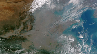 China S Smog As Seen From Space Wmky