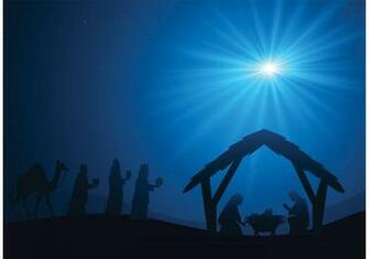 Manger Scene Vector Background