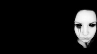 Creepy Girl With Black Eyes HD Wallpaper Id