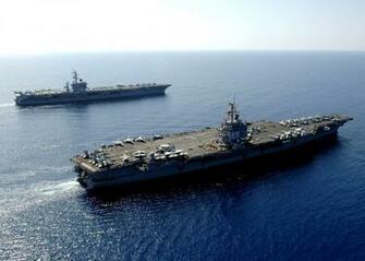 File Uss Dwight D Eisenhower And Enterprise Jpg Wikimedia
