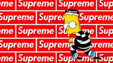 Simpson X Supreme Wallpaper Logo