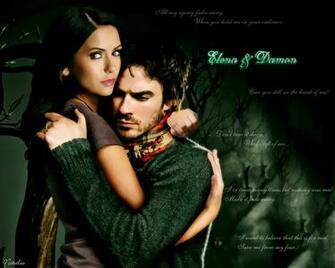 Elena Amp Damon The Vampire Diaries Wallpaper