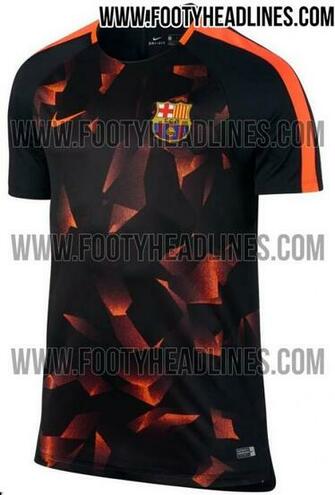 The New Fc Barcelona Pre Match Jersey Boasts A