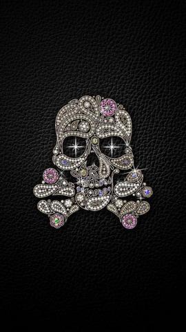 Sparkle Skull And Crossbones Wallpaper Sugar