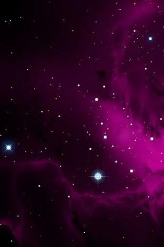 Purple Galactic Cloud iPhone 4s Wallpaper