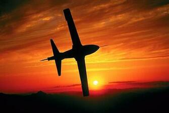 Jet Plane Sunset Silhouette Wallpaper Wall Mural Self Adhesive