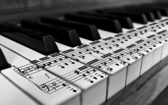 Music Piano Wallpaper Monochrome