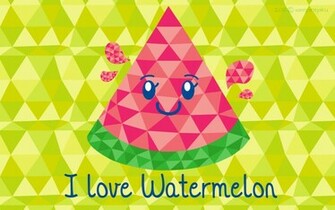 Geometric Watermelon Wallpaper By Vampirejaku