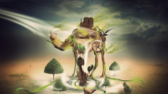 Desert Creative Art HD 4k Wallpaper Image