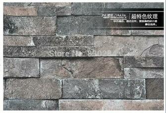 Modern 3d Brick Wall Paper Pvc Red Wallpaper Roll Vintage Stone