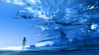 Blue Anime Wallpaper Phone