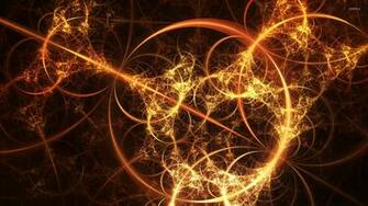 Firey Fractal Web Wallpaper Abstract