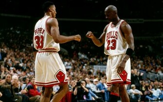 Wallpaper Chicago Bulls Basketball Nba Michael Jordan Scottie