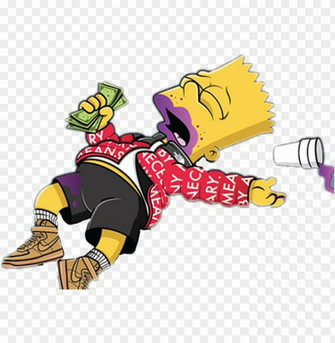 Bart Trap Lean Codeine Xanax Molly Marihuana Weed Drunk