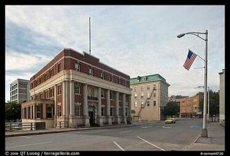 Photo West Market Square Historic District Bangor Maine Usa