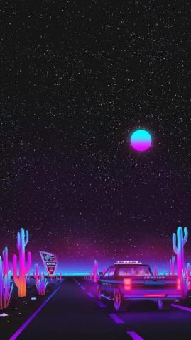 Vaporwave Fondos De Pantalla Morados Fondo Moderno