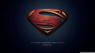 Superman Logo Man Of Steel High Definition Fullscreen