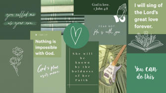Aesthetic Christian Green Laptop Wallpaper