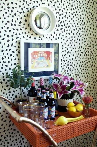 Thibaut Tanzania Wallpaper Bookcases Vignettes