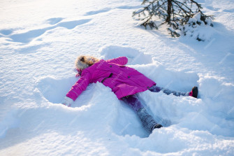 Snow Angel Shape Wallpaper