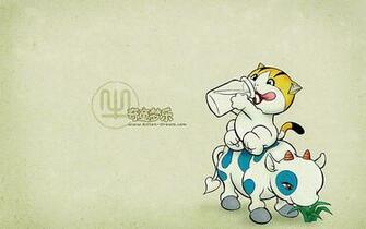 Dream Cartoon Characters Ox Chinese Zodiac Animal Sign Wallpaper