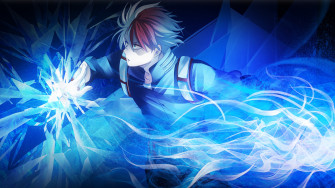 Shoto Todoroki Ice 4k Wallpaper