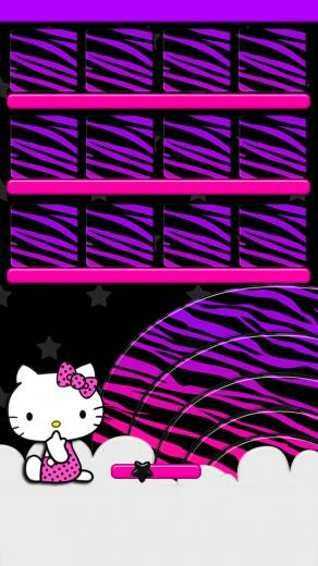 iPhonealicious Zebra Rainbow Hello Kitty Wallpaper