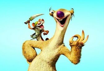 Wallpaper Ice Age Sid Okey Knife Desktop Movies