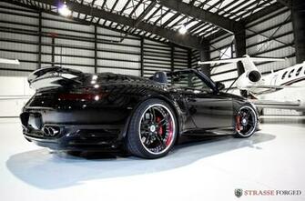 Black Porsche Turbo Cabriolet Wallpaper