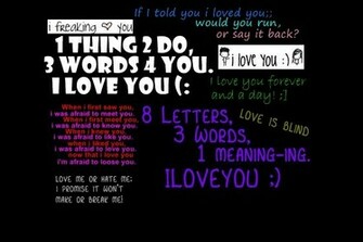 Love Words Wallpaper Desktop Background