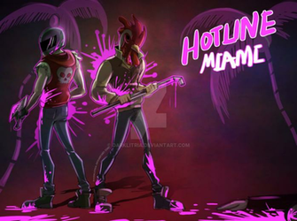 Hotlinemiami Biker Jacket Poster By Darklitria