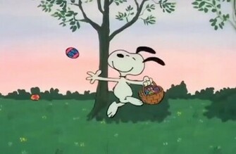 Snoopy Easter Wallpaper