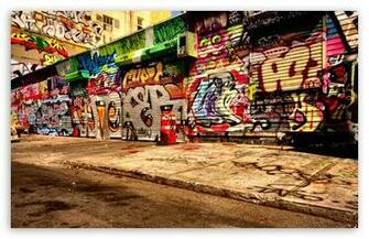 Graffiti Art On Walls HD Desktop Wallpaper High Definition