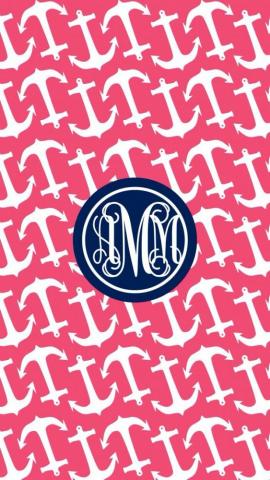 Anchor Monogram Wallpaper On