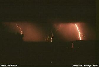 This Color Photograph Of Lightning And A Rain Squall Was Madefrom