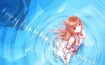 Yuuki Asuna Water Wallpaper HD Girls