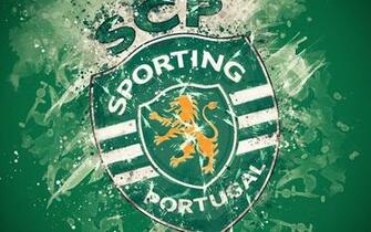 Wallpaper Sporting Cp 4k Paint Art Logo Creative