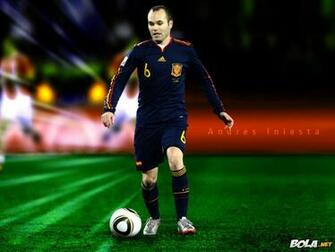 Andr S Iniesta Luj N Imagens Spanish National Team