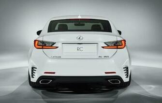 Lexus Rc F Sport Back Wallpaper HD