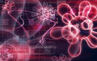 Neon Virus Wallpaper Stock Photos