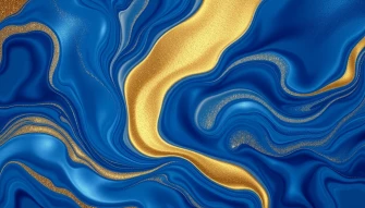 Blue Gold Wallpaper