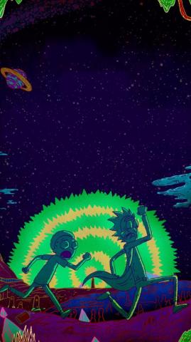 Rick And Morty Trippy Wallpaper On