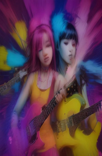 Guitar Girls Wallpaper